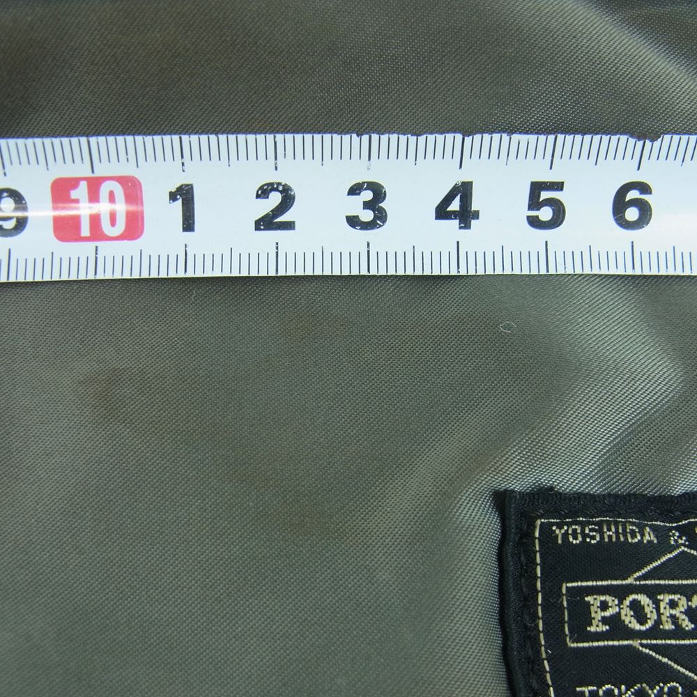 PORTER ポーター タンカー 小物入れ トラベル ポーチ 日本製 グレイッシュカーキ系【中古】