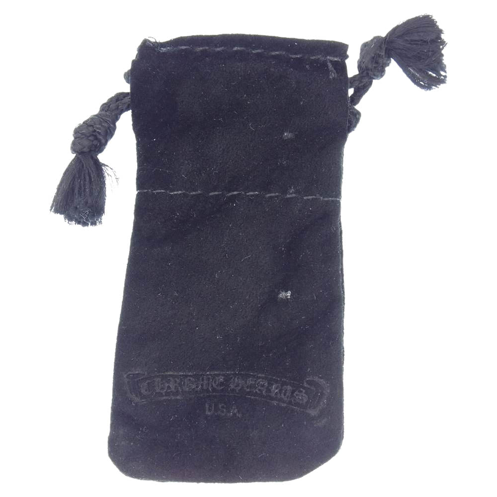 CHROME HEARTS クロムハーツ(原本無) 22K CH Cross #2 FAT CHクロスファット スタッド ピアス ゴールド系【中古】