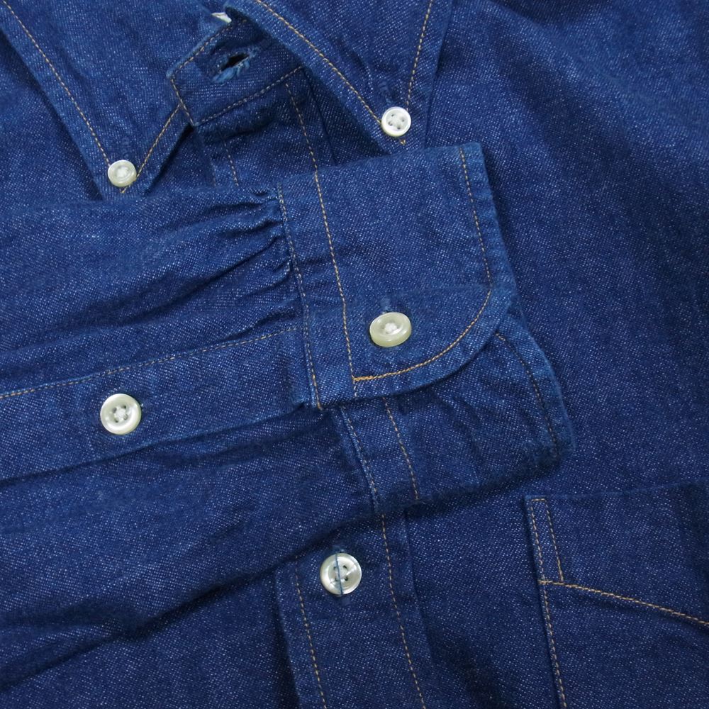 orSlow オアスロウ ボタンダウン デニムシャツ ブルー系 ネイビー系 M【中古】
