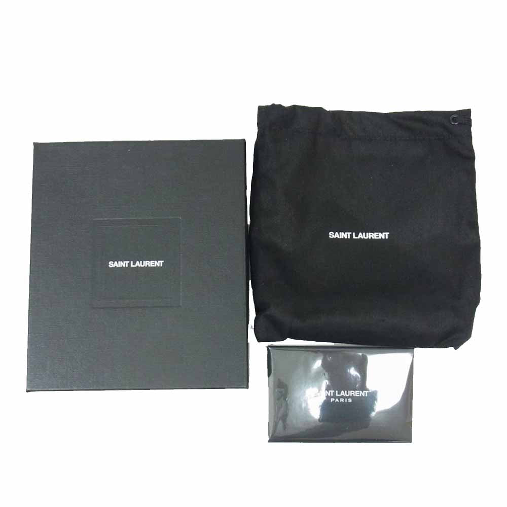 SAINT LAURENT サンローラン 403943 三つ折り モノグラム 財布 ブラウン系【中古】