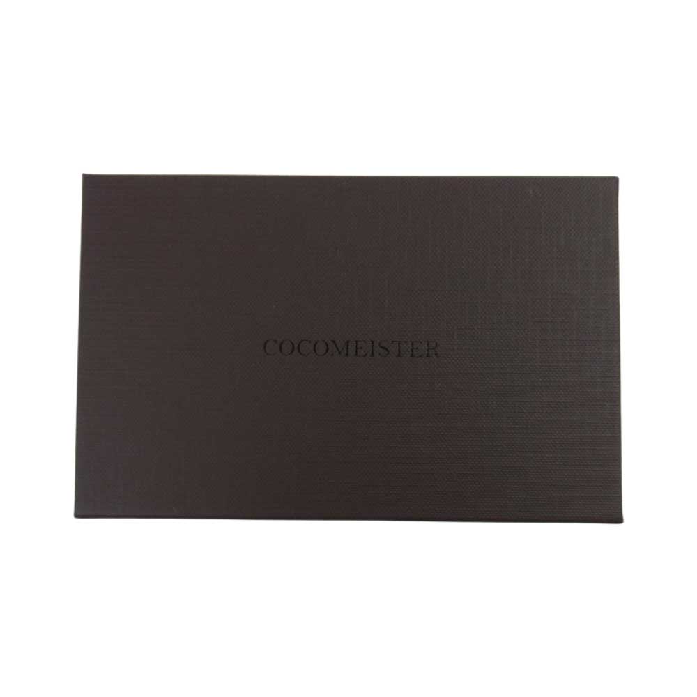 COCOMEISTER ココマイスター ジョージブライドルラウンドファスナー小銭入れ ダークブラウン グレー系【極上美品】【中古】