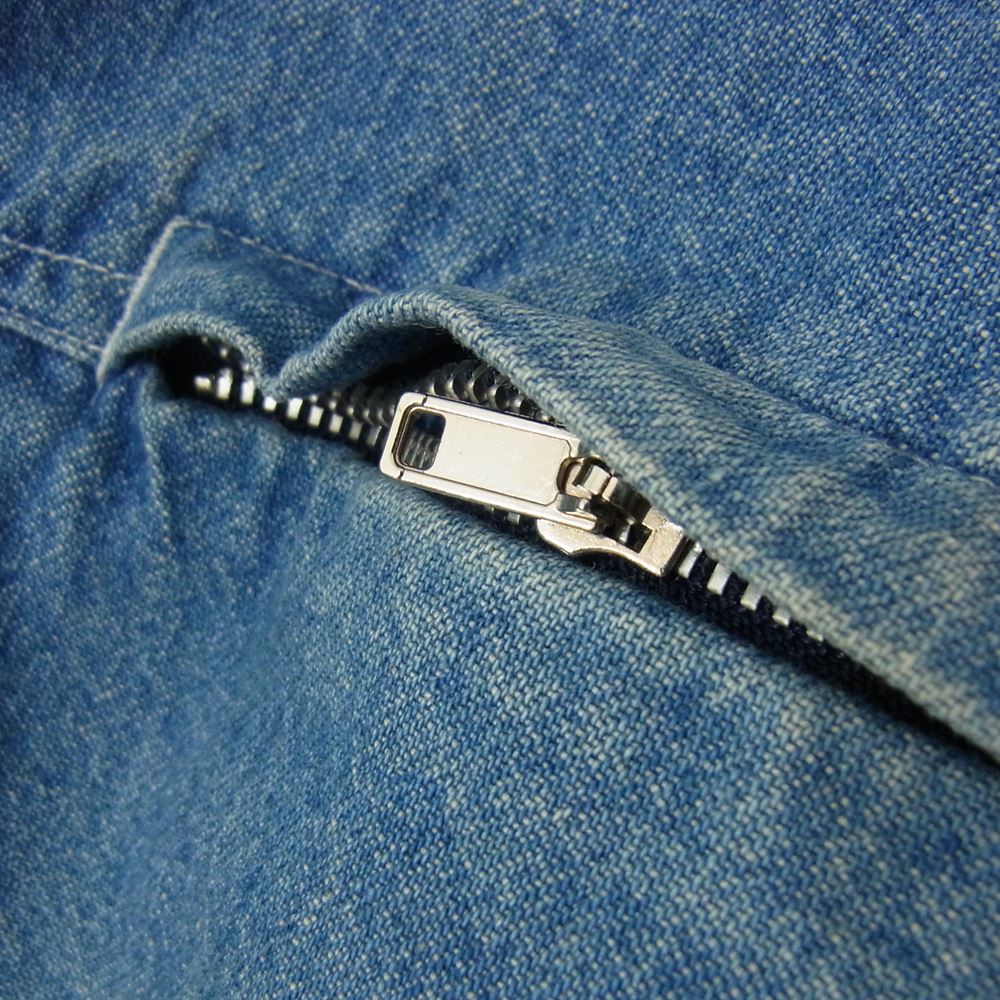 COMME des GARCONS HOMME コムデギャルソンオム ビンテージ 80s~90s ジップポケット デニム シャツ インディゴブルー系 サイズ表記無し【中古】