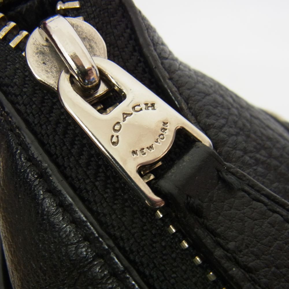 COACH コーチ L1721-F54796 レザー ショルダーバッグ ブラック ブラック系【中古】