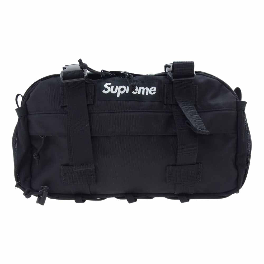 Supreme シュプリーム 19AW waist bag ウエスト ボディ バッグ ブラック系【中古】