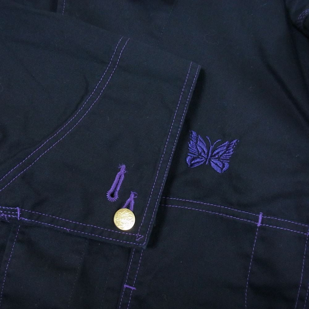 Needles ニードルス KP285 ×SMITH'S スミス Coverall Cotton Twill カバーオール ワークジャケット ブラック系 S【中古】
