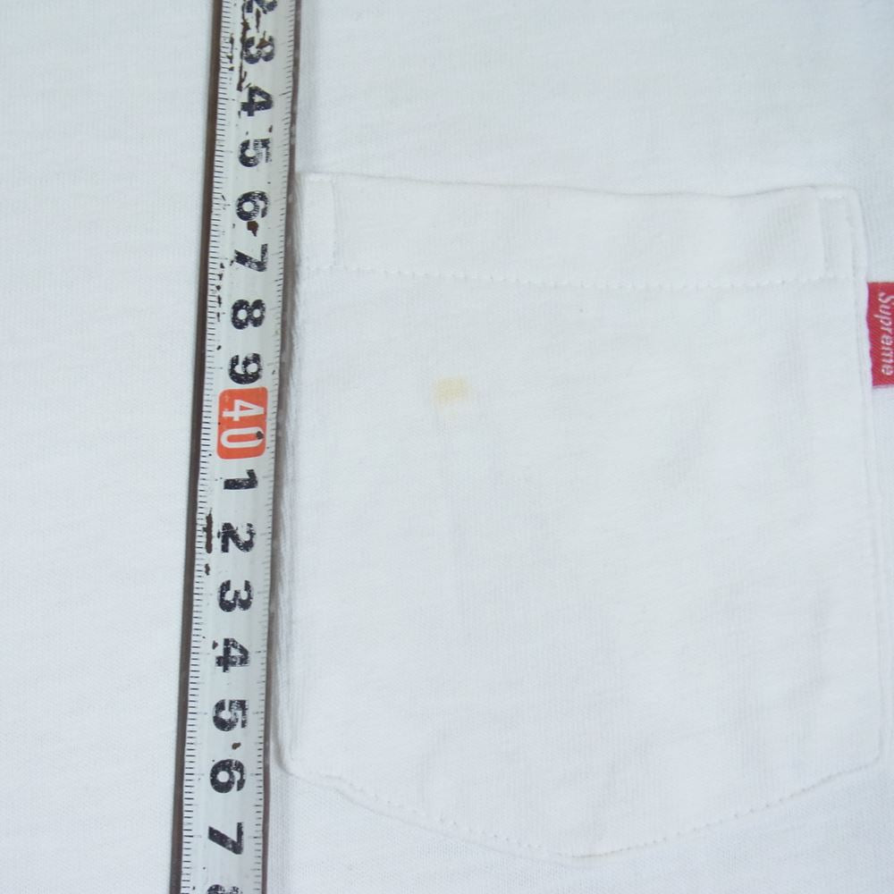 Supreme シュプリーム 20AW POCKET TEE ポケット 半袖 Tシャツ ホワイト系 S【中古】