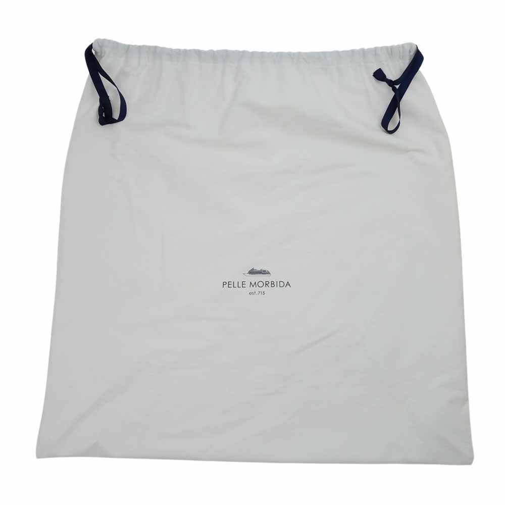 PELLE MORBIDA ペッレモルビダ pmo-ca113 Capitano キャピターノ パスケース&ホイッスル ビジネス トートバック ネイビー系【新古品】【未使用】【中古】