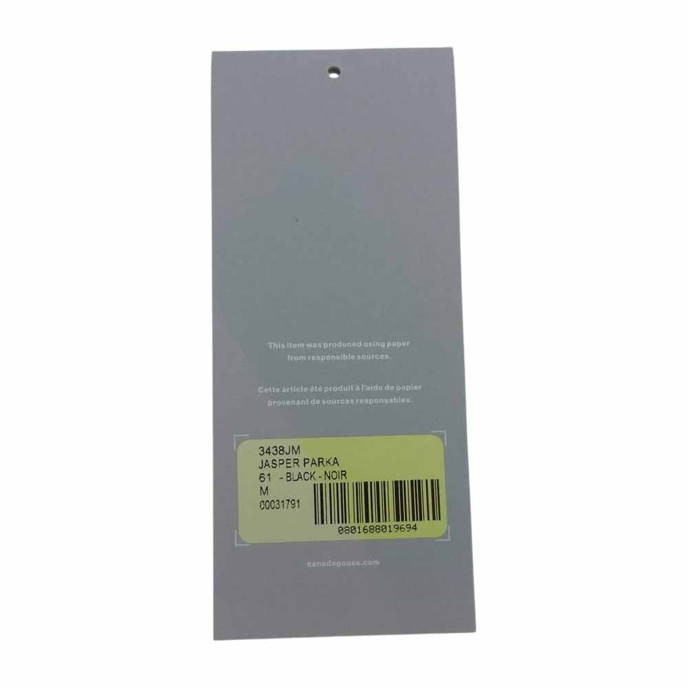 CANADA GOOSE カナダグース 3438JM JASPER PARKA ジャスパー 国内正規品 サザビーリーグ ブラック系 M【中古】