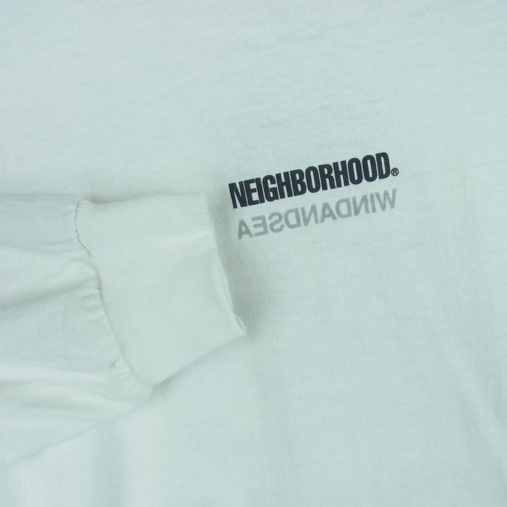 NEIGHBORHOOD ネイバーフッド 211ELWSN-LTM01S NHWDS-1/C-Tee LS バックプリント 長袖 Tシャツ ホワイト系 M【中古】