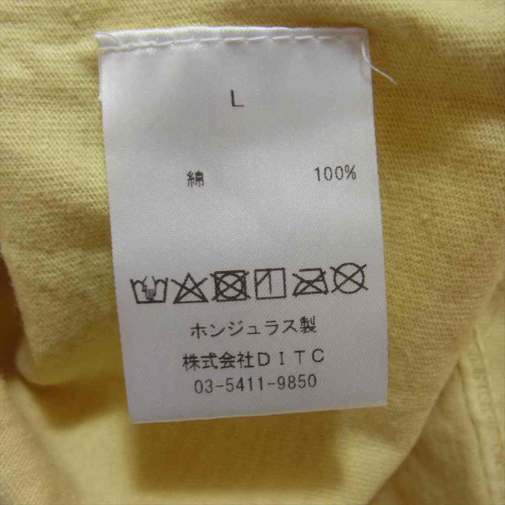 バウワウ THE UNIVERSITY OF GRAPEFRUITS プリント 半袖 Tシャツ イエロー系 レッド系 L【中古】