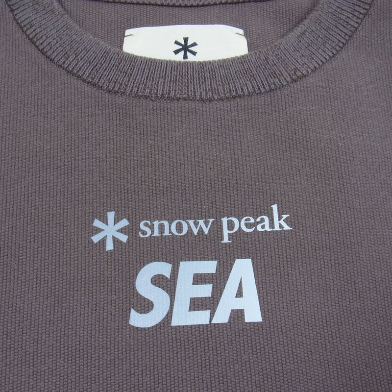 L  snow peak × WIND AND SEA Tシャツ　スノーピーク