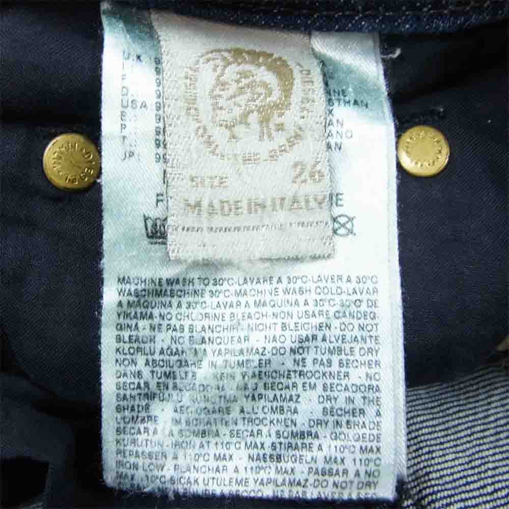 DIESEL ディーゼル WASH 008TX STRETCH LOWKY USED加工 ウォッシュ ストレッチ デニムパンツ インディゴブルー系 26【中古】