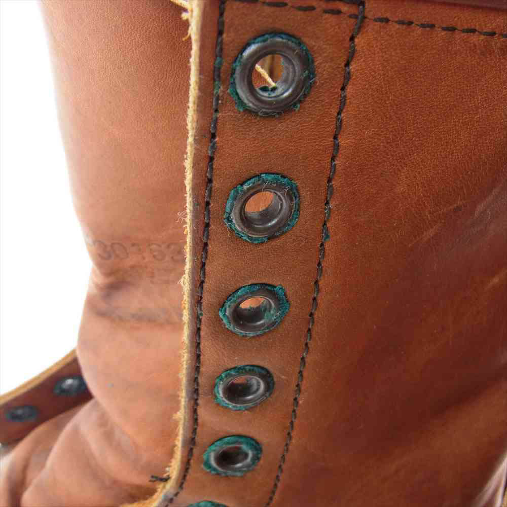 RED WING レッドウィング 877 90S 10HOLE Irish Setter 10ホール アイリッシュ セッター 犬刻印 モックトゥ ブーツ ブラウン系【中古】