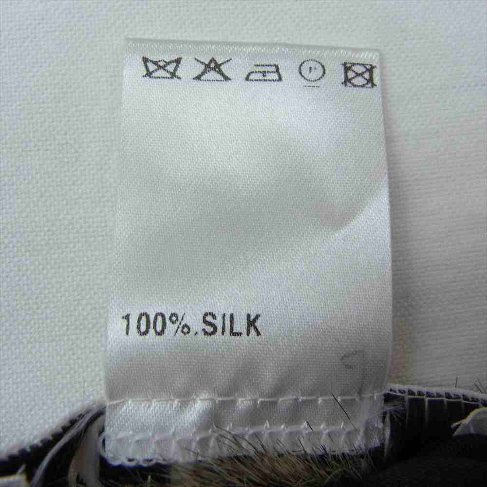 Chloe クロエ フランス製 シルク100% フェイクファーファー ファスナー ノースリーブ トップス ブラック系 XS【中古】