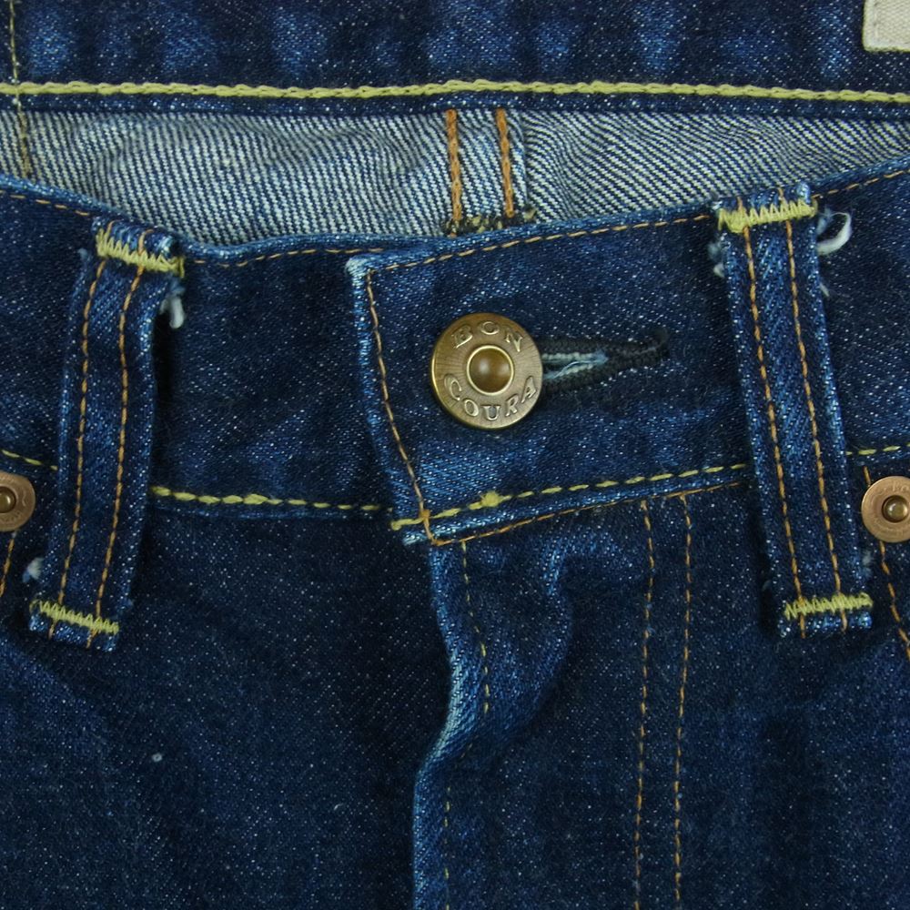 BONCOURA ボンクラ SHRINK TO FIT インディゴ セルビッチ デニム パンツ コットン 日本製 インディゴブルー系 26【中古】