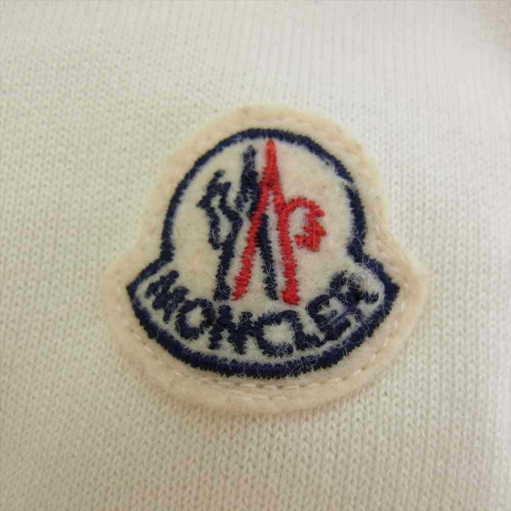 MONCLER モンクレール B20938495800 80449 国内正規品 MAGLIA CARDIGAN ダウン切替 袖スウェット カーディガン クリームベージュ系 M【中古】