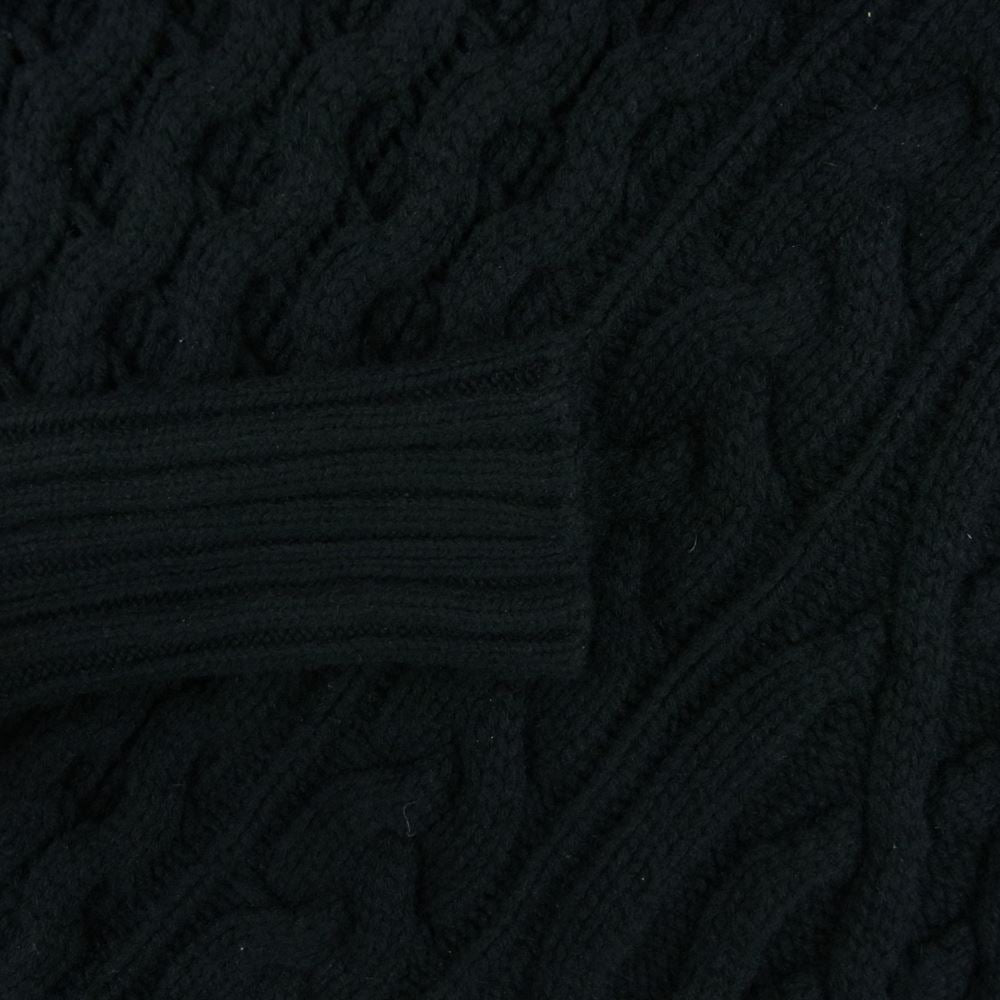 Sacai サカイ 21AW 21-05672 Twisted Cable High Neck Pullover ツイスト ケーブル ハイネック プルオーバー ニット ブラック系 001 1【中古】