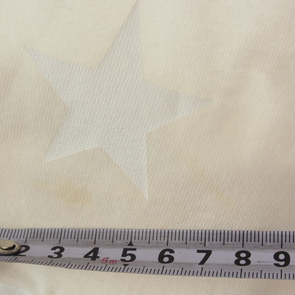 CHROME HEARTS クロムハーツ(原本無) CHプラス スター総柄 バックロゴ ポケット付き 半袖Tシャツ オフホワイト系 M【中古】