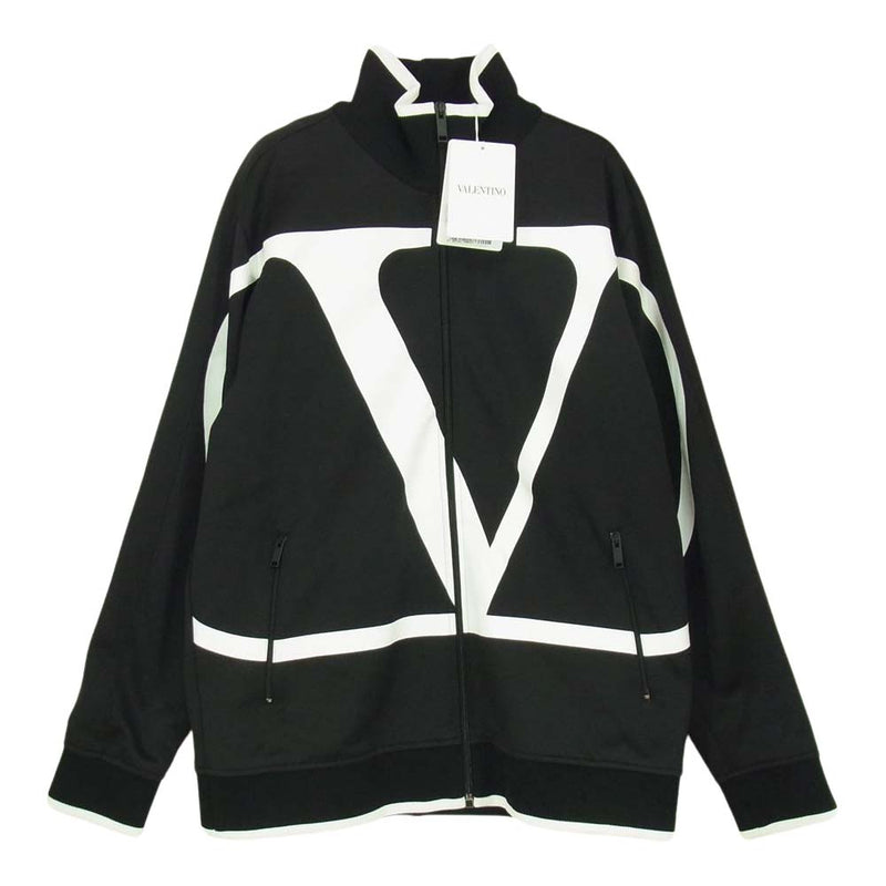 VALENTINO ヴァレンティノ SB3MF02L4SU V Logo Track Jacket ロゴ トラック ジャケット ブラック系  S【美品】【中古】