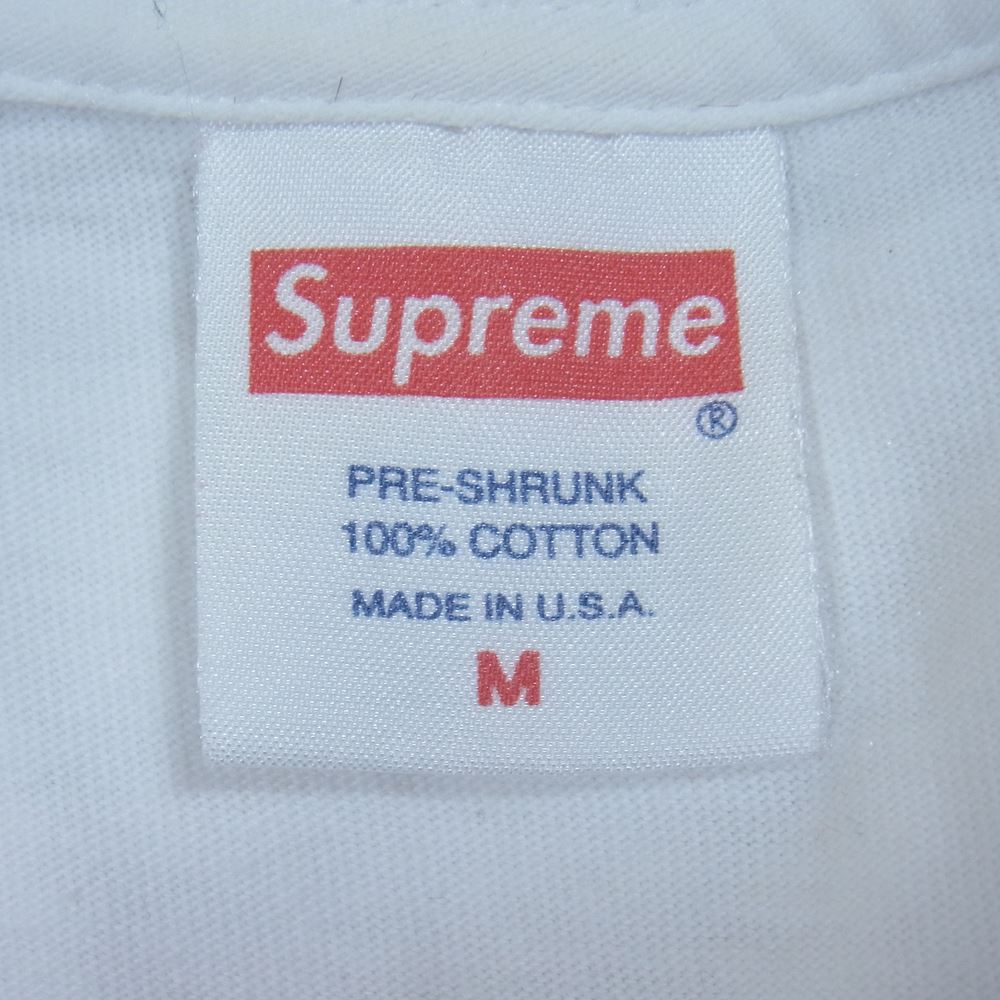 Supreme シュプリーム 15SS World Famous Tee ワールド フェイマス 半袖 Tシャツ ホワイト系 M【中古】