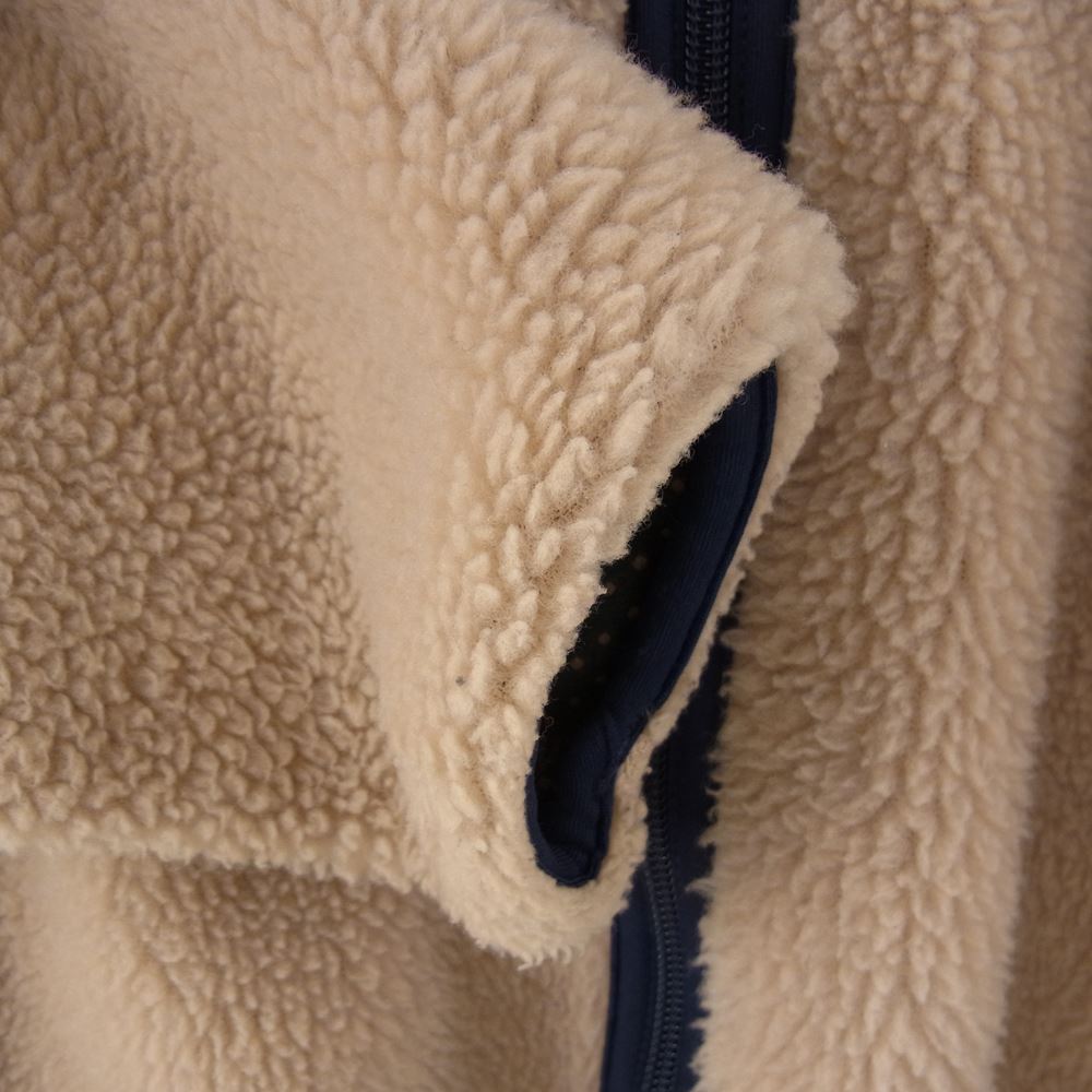 patagonia パタゴニア 90s USA製 ビンテージ ベビーレトロ カーディガン フリース ジャケット ブラウン系 ブラック系 M【中古】