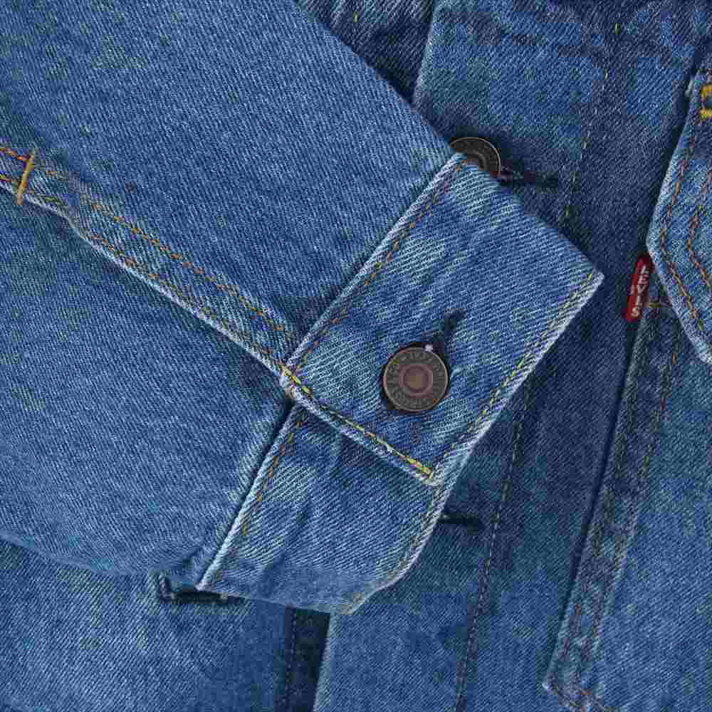Levi's リーバイス STAY LOOSE デニム トラッカージャケット ネイビー系 ブルー系 XL【中古】