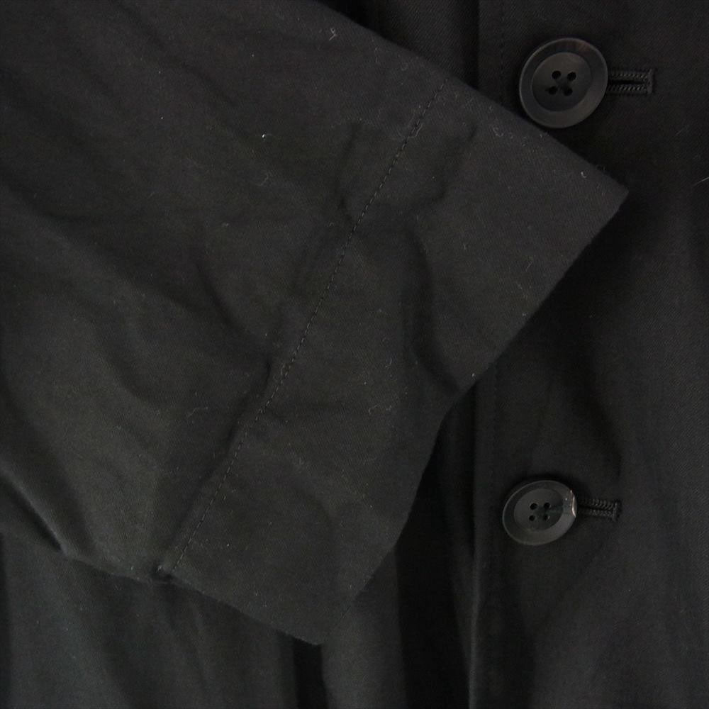 Yohji Yamamoto POUR HOMME ヨウジヤマモトプールオム 19SS HH-C09-039 ラグランスリーブ レーヨン混 スタンドカラー ロングジャケット コート ブラック系 1【中古】