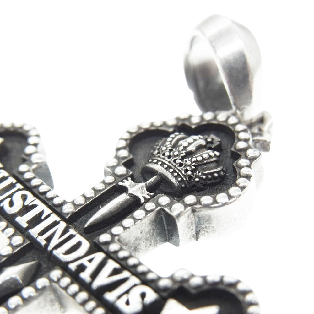 Justin Davis ジャスティンデイビス SPJ835 BRAVE CROSS クロス ペンダント シルバー系【中古】