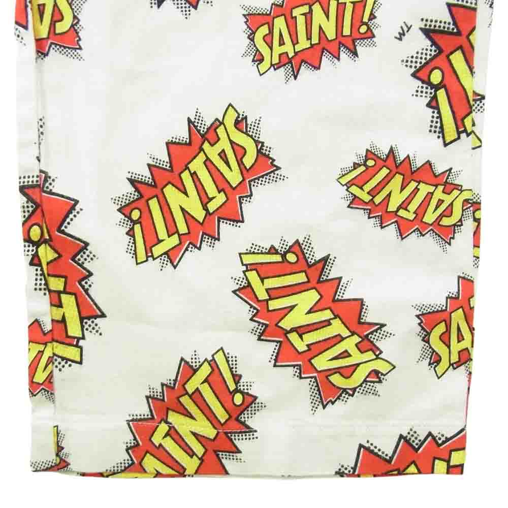 セントマイケル SM-A22-0000-028 AJAMA PANTS/POW パジャマパンツ ホワイト系 S【中古】