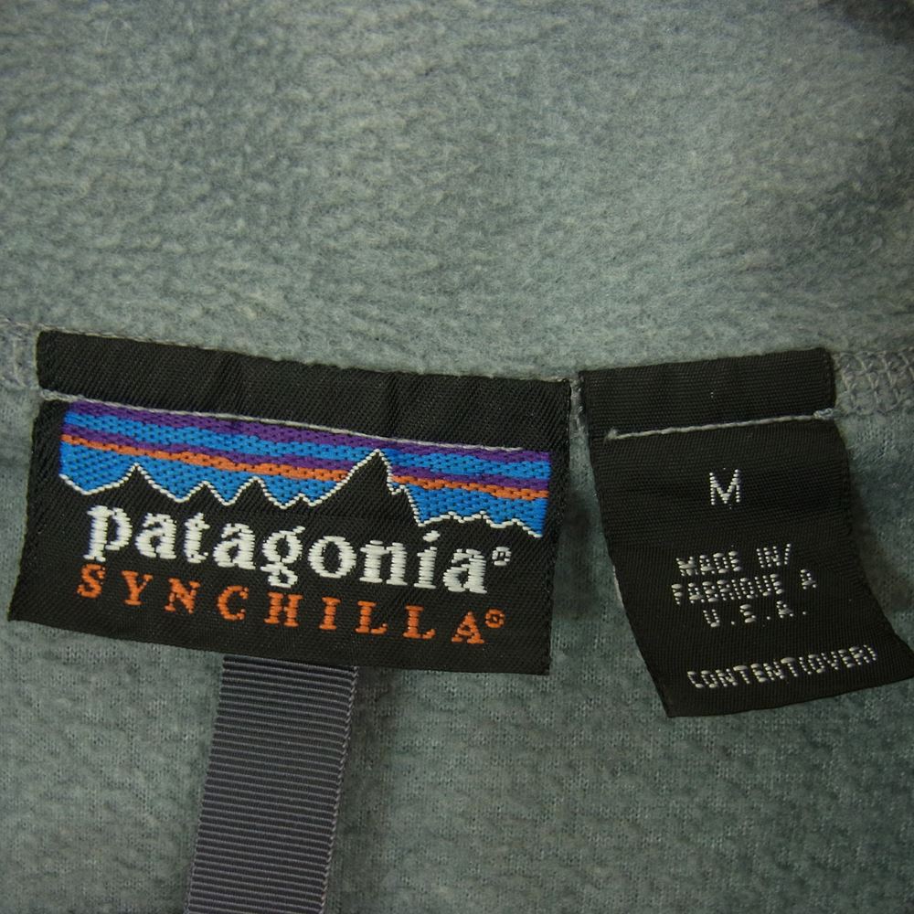patagonia パタゴニア USA製 シンチラ フリース フルジップ ジャケット グレー系 M【中古】