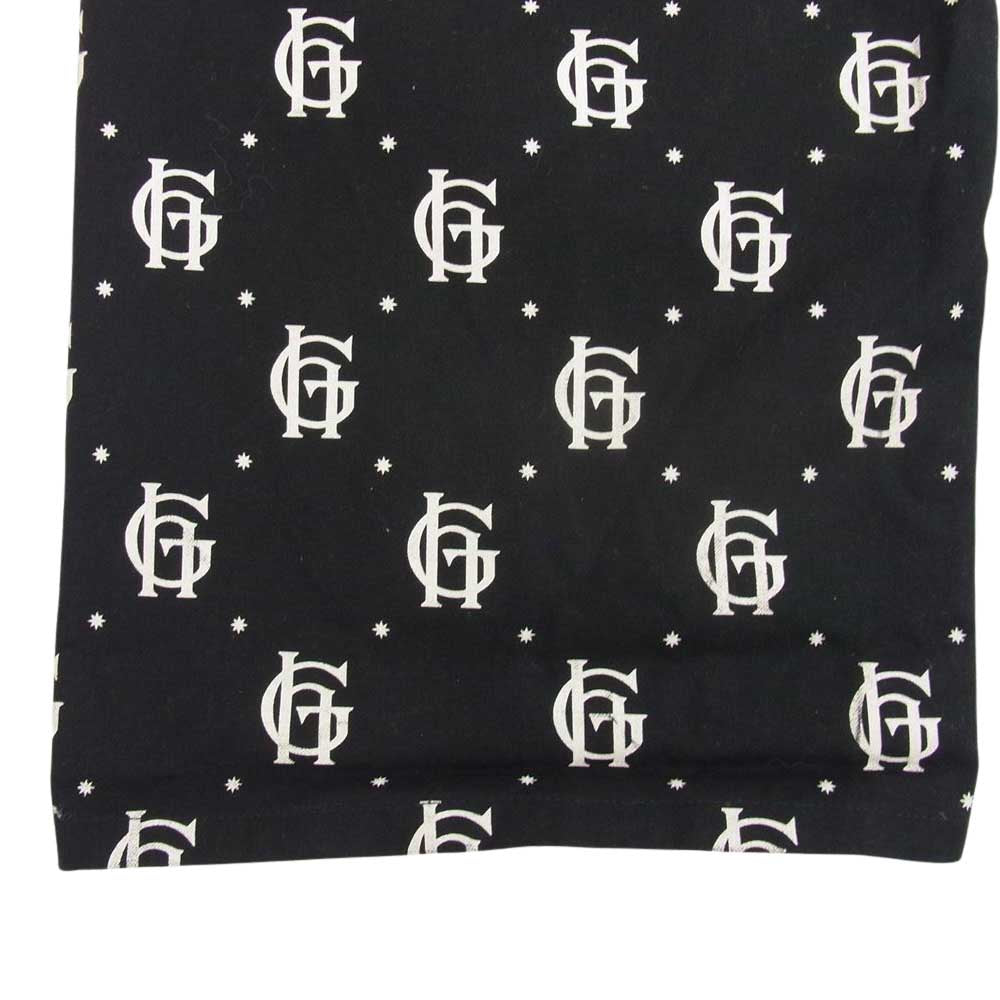 GLADHAND & Co. グラッドハンド FAMILY CREST OVERALL 10周年記念 モノグラム ロゴ 総柄 ファミリー クレスト オーバーオール ブラック系 XL【中古】