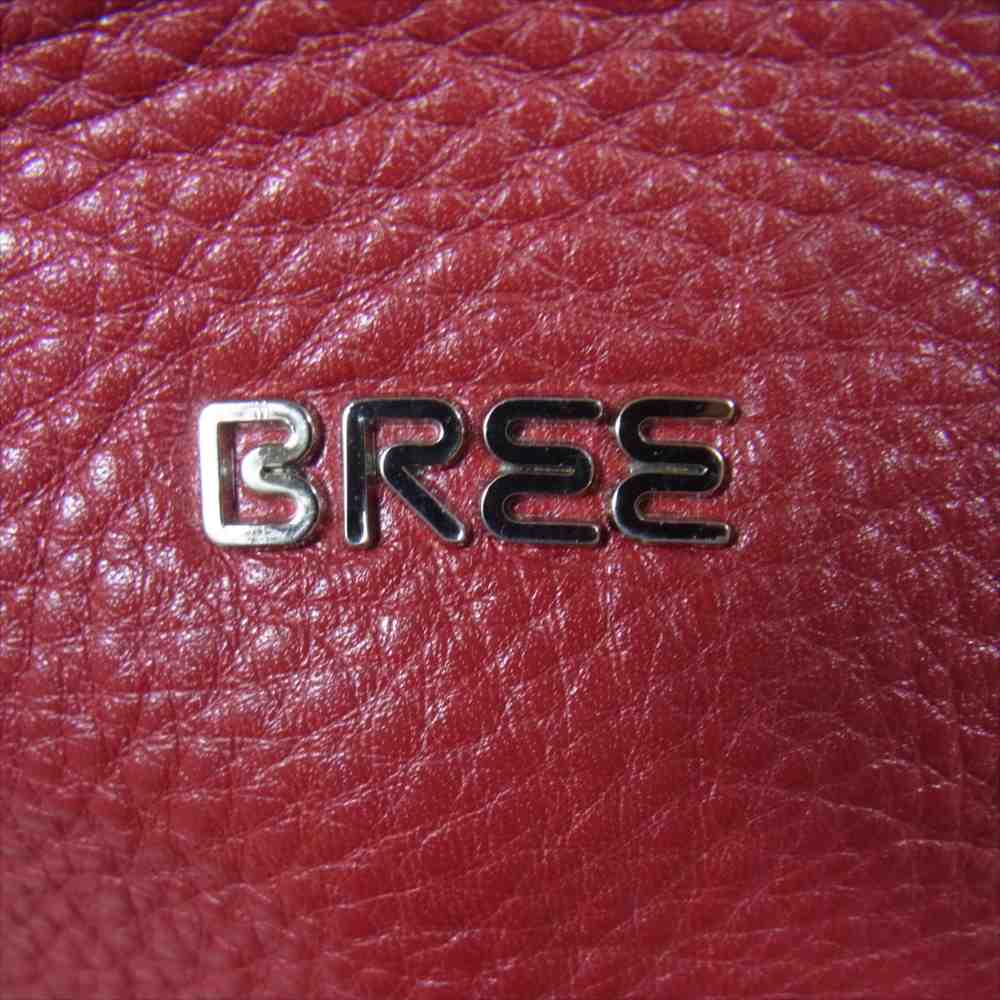 BREE ブリー オール レザー ポーチ ショルダー バック レザー レッド系【中古】