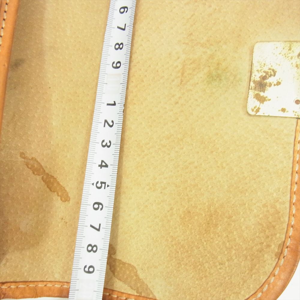 BREE ブリー ヌメ革 オール レザー ショルダー バック ポーチ ブラウン系【中古】