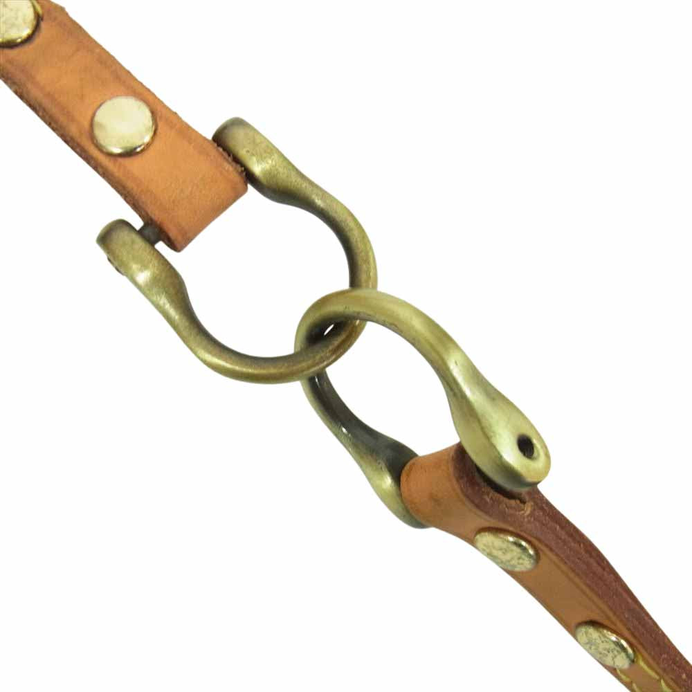 BREE ブリー ヌメ革 オール レザー ショルダーバック ショルダー ポーチ ブラウン系【中古】