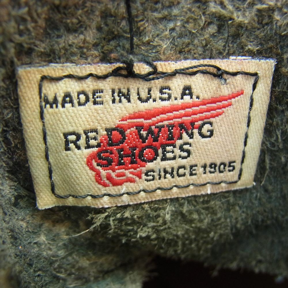 RED WING レッドウィング 8176 刺繍羽タグ 6inch Moc toe モックトゥ ラグソール ブーツ ブラック系【中古】