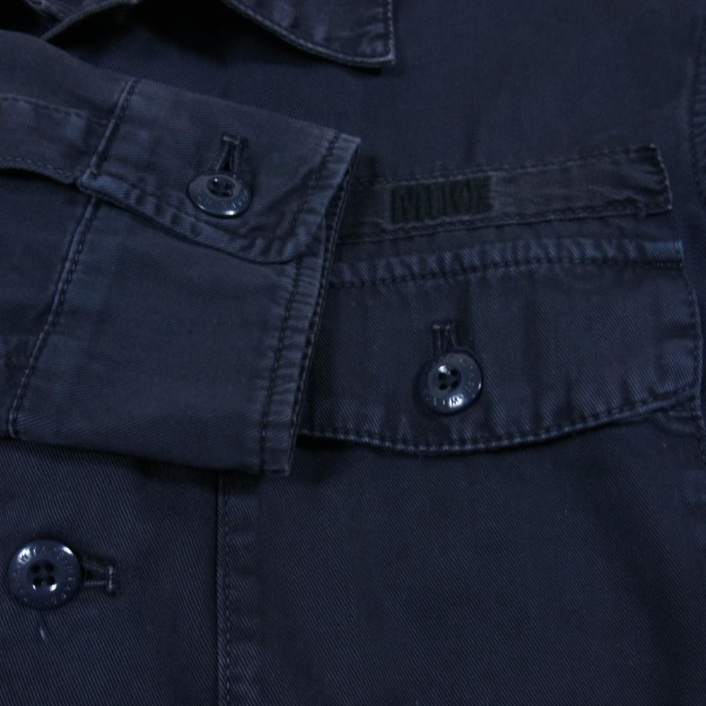 WTAPS ダブルタップス 13AW 132GWDT-SHM03 BUDS L/S SHIRT COTTON TWILL コットン ミリタリー シャツ ブラック系 ダークネイビー系 2【中古】