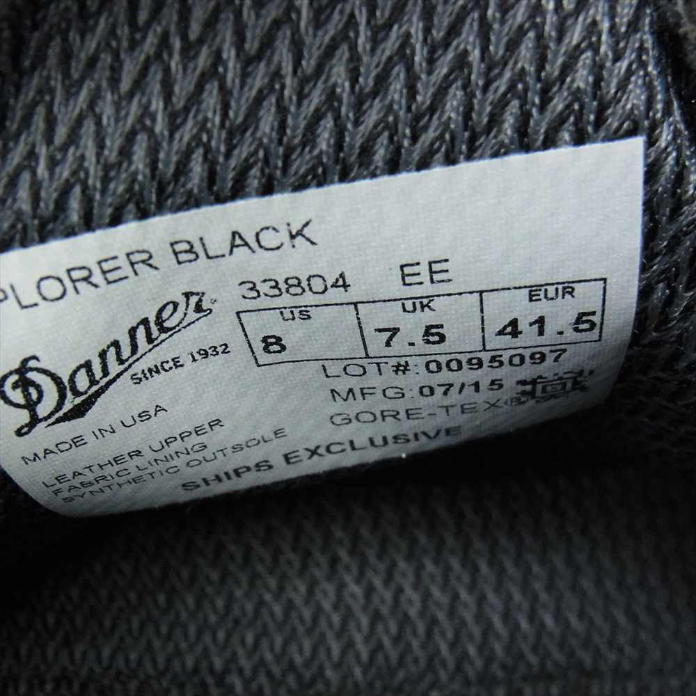 Danner ダナー 95097 未使用品 LIMITED EXPLORER SHIPS EXCLUSIVE シップス別注エクスプローラー ブラック系 US8【極上美品】【中古】