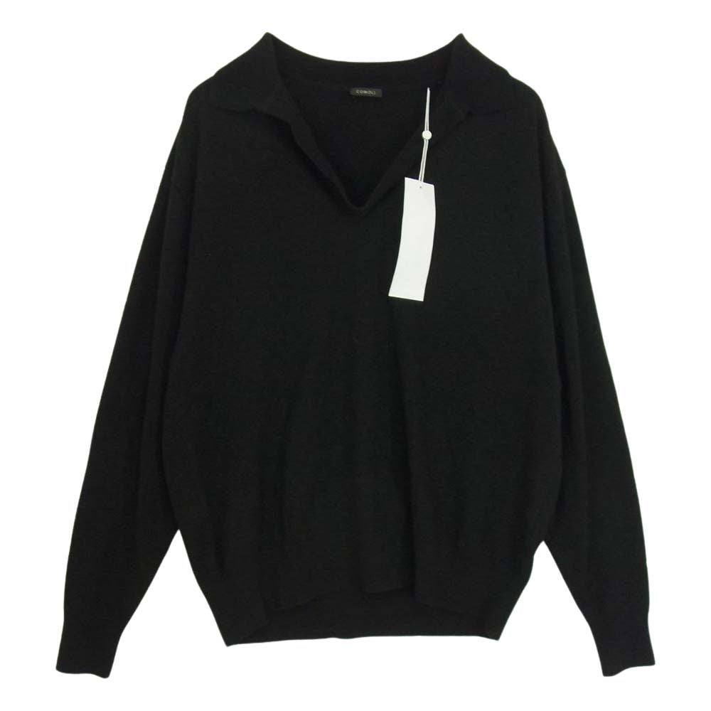 comoli 22ss 16Gカシミヤシルクスキッパーニット Ecru COMOLI