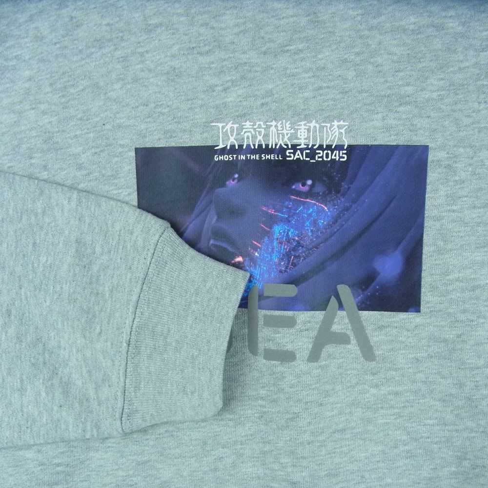 WIND AND SEA ウィンダンシー 44821 WDS-GITS-09 GHOST IN THE SHELL SAC_2045 REFLECTION CREW NECK 攻殻機動隊 クルーネック スウェット トレーナー グレー系 XL【新古品】【未使用】【中古】