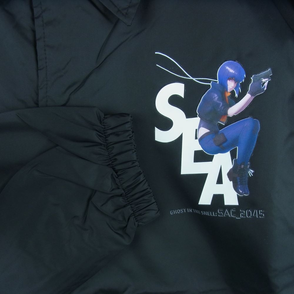 WIND AND SEA ウィンダンシー 44821 WDS-GITS-02 Ghost In The Shell Sac_2045 Coach Jacket 攻殻機動隊 コーチ ジャケット ブラック系 XL【新古品】【未使用】【中古】