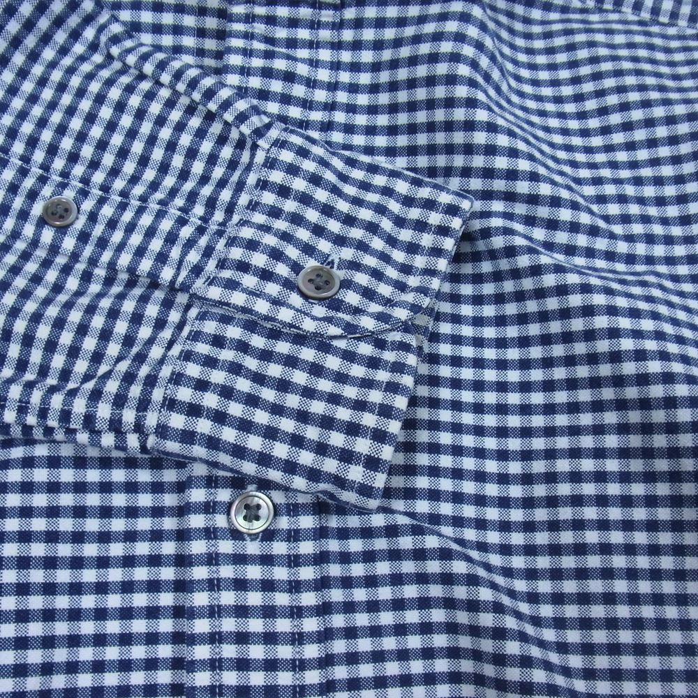 Nigel Cabourn ナイジェルケーボン 80350010003 BRITISH OFFICERS SHIRT ブリティッシュ オフィサーズ シャツ ネイビー系 48【中古】