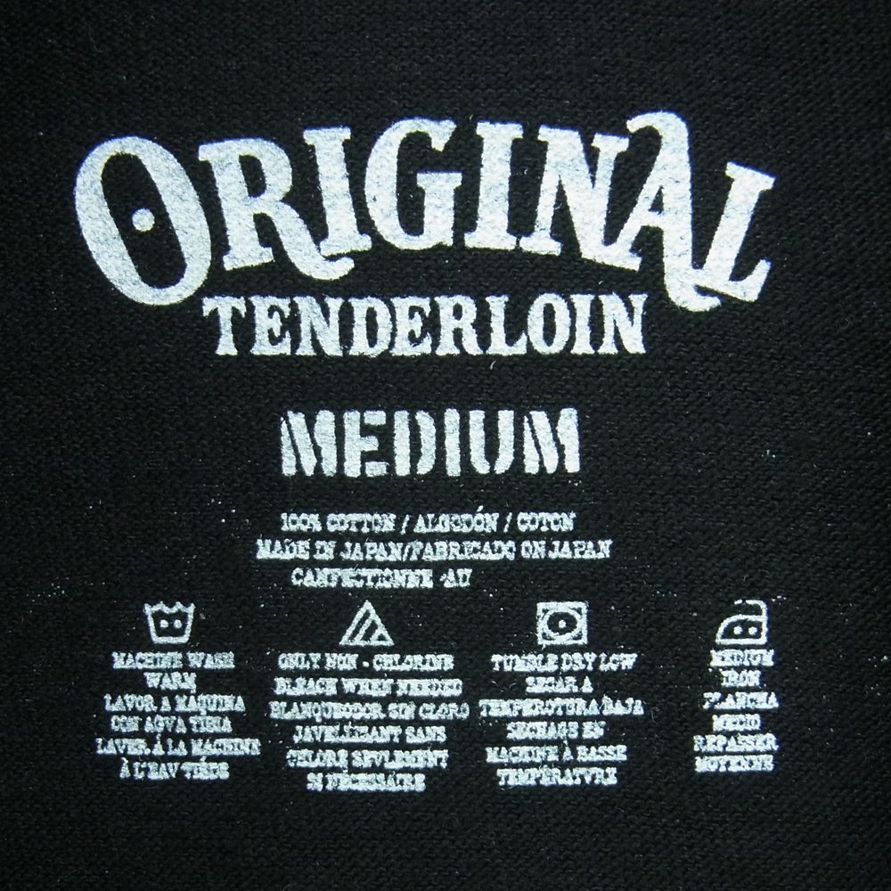 TENDERLOIN テンダーロイン 20SS TEE L/S T.W.B.M ロンT 長袖 Tシャツ カットソー ボルネオスカル ブラック系 M【中古】