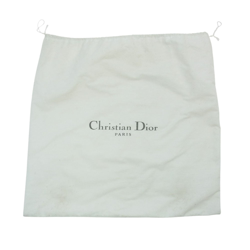 Christian Dior クリスチャンディオール レディディオール カナージュ ラージ 2WAY ハンド ショルダーバッグ ブラック系 ゴールド系【中古】