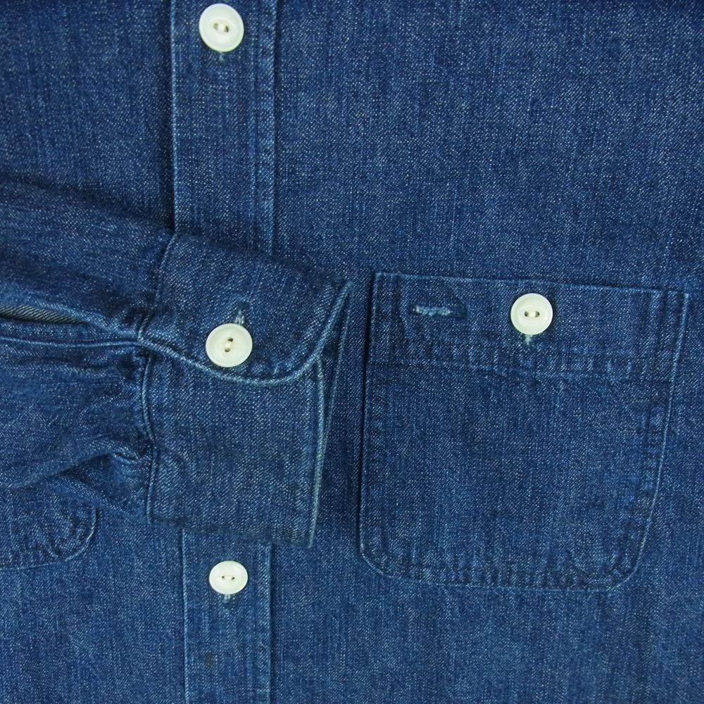TENDERLOIN テンダーロイン T-DENIM WORK SHT デニム ワーク シャツ 長袖 インディゴブルー系 S【美品】【中古】