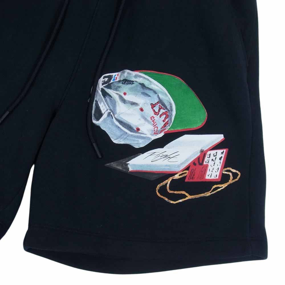 NIKE ナイキ JORDAN ジョーダン DQ7543-010 ジェイコブ ロチェスター フライト アーティストプリント ハーフパンツ ショーツ ブラック系 M【中古】