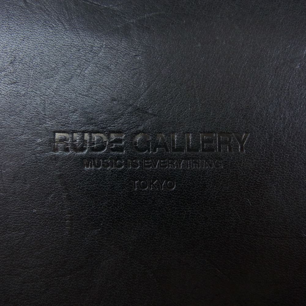 RUDE GALLERY ルードギャラリー レザー ジップ ウォレット 長財布 ブラック系【中古】