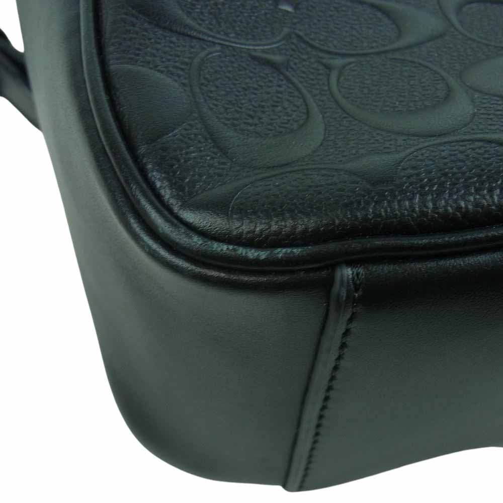 COACH コーチ C9584 グラハム コンバーチブル バックパック シグネチャー レザー リュック ブラック系【中古】