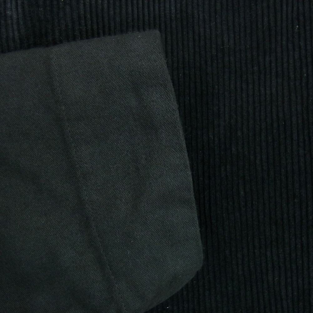 PORTER CLASSIC ポータークラシック 22AW CORDUROY MOLESKIN HYBRID CARDIGAN コーデュロイ モールスキン ハイブリッド カーディガン ブラック系 1【美品】【中古】