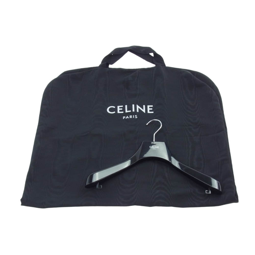 CELINE セリーヌ 2E525968H LVMH 国内正規品 ラムスキン ルーズブルゾン ブラック系【美品】【中古】