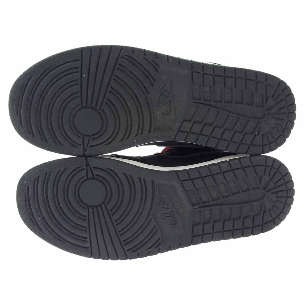 NIKE ナイキ 555088 060 AIR JORDAN 1 RETRO HIGH OG AJ1 エアジョーダン レトロ ハイカット スニーカー ブラック系 レッド系 28.5【中古】